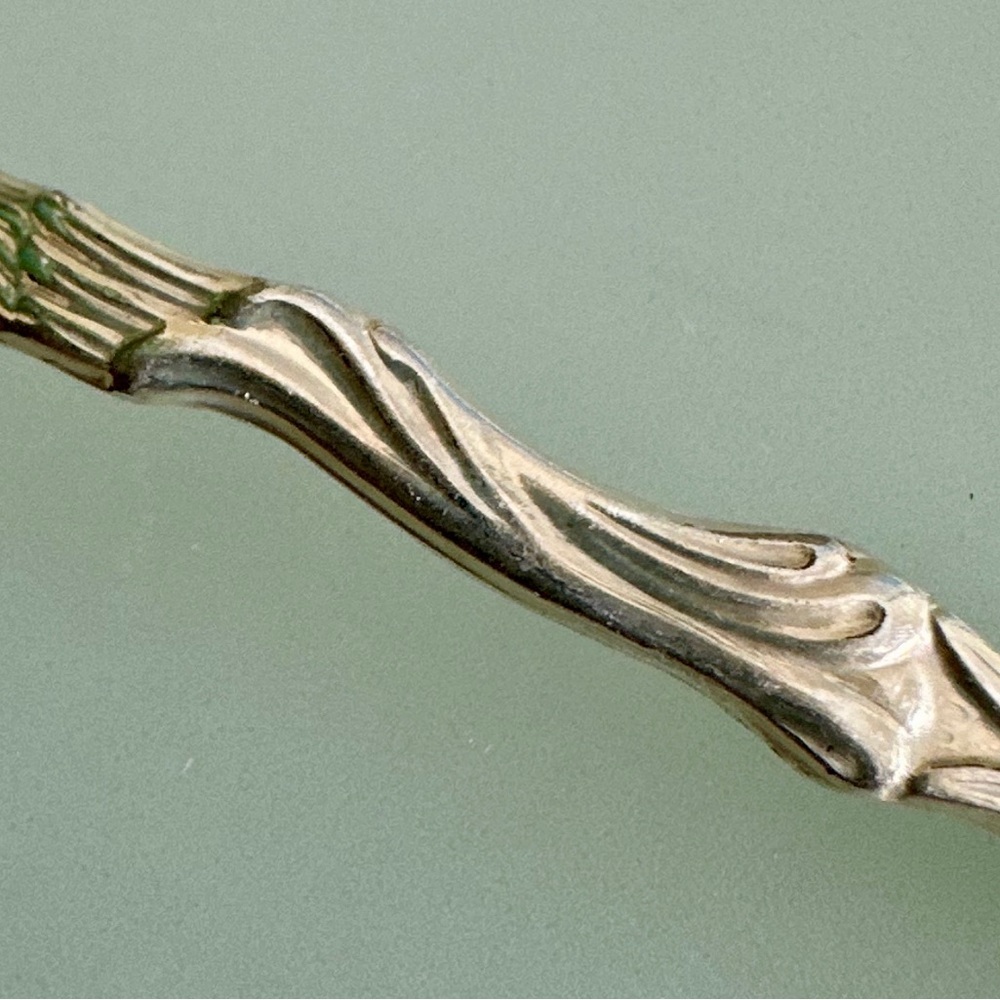 RARE VINTAGE PRIMA NS ALP Swedish Fish Fork set of 7 Sterling Silver Plated - Picture 10 of 11
